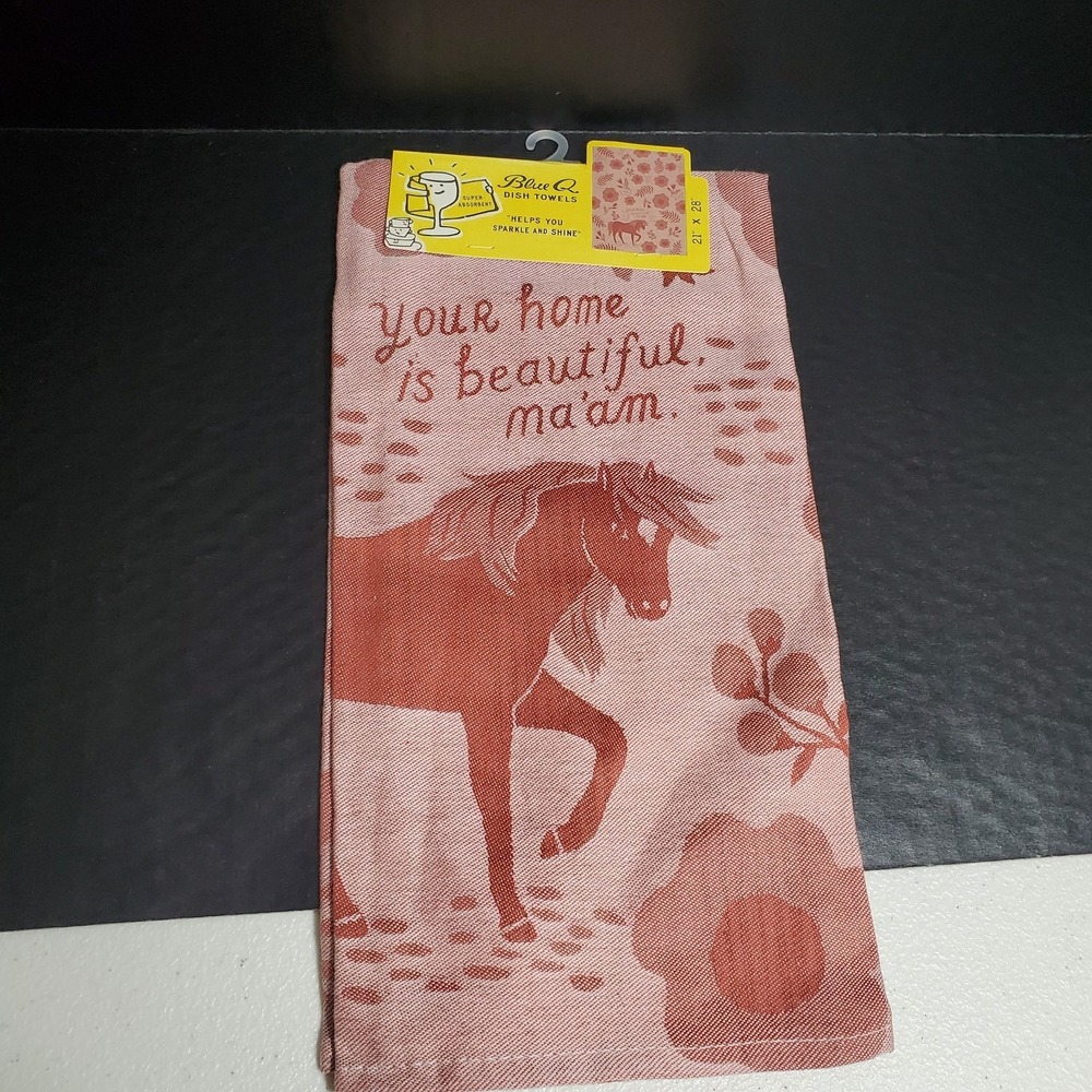 Blue Q Your Home Is Beautiful Ma'am Woven Jacquard Kitchen Dish Cloth Tea Towel